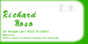 richard moso business card